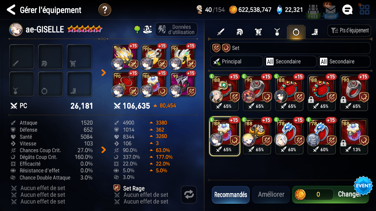 AE-giselle : variante avec artefact Kal'adra