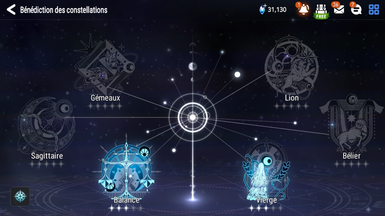 Bonus constellation